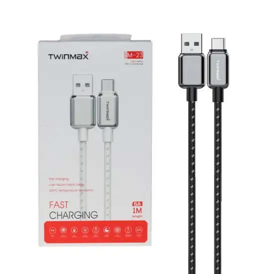 تصویر کابل تبدیل USB-C به USB تویین مکس مدل M-23