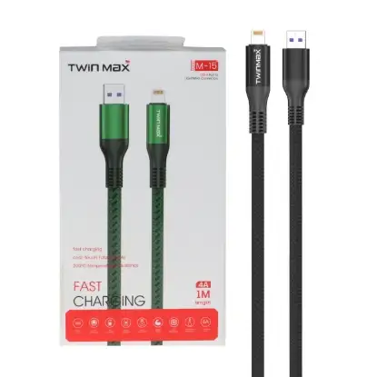 نمایش جزئیات کابل تبدیل لایتنیگ به USB تویین مکس مدل M-15
