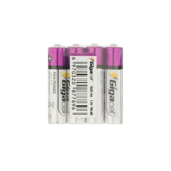 تصویر باتری قلمی گیگاسل مدل Max Power Heavy Duty بسته 4 عددی