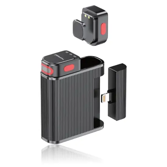 تصویر میکروفون بی سیم تویین مکس لایتنینگ به USB-C مدل MQ-1