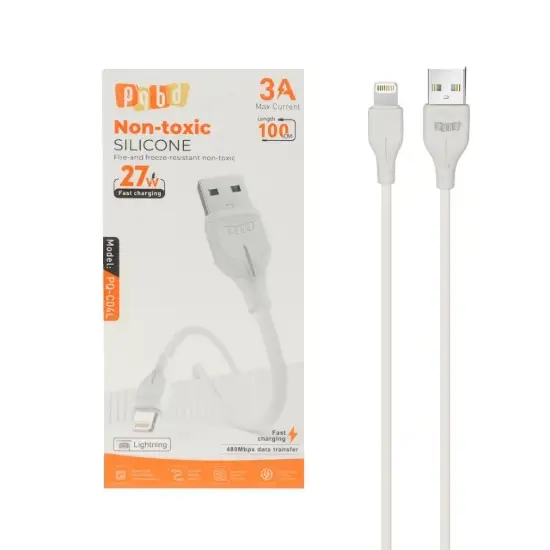 تصویر کابل تبدیل لایتنینگ به USB پی کیو بی دی مدل PQ-C04L