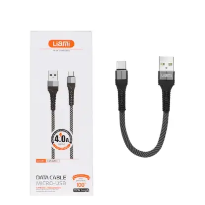 نمایش جزئیات کابل تبدیل پاوربانک USB به USB-C لیامی مدل LM-520C