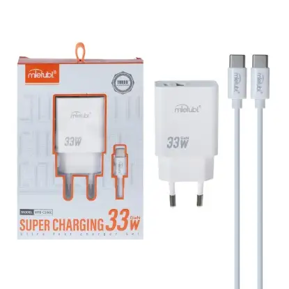 نمایش جزئیات شارژر دیواری 33 وات دو پورت میتوبل مدل MTB-CS06E