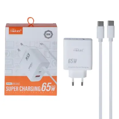 نمایش جزئیات شارژر دیواری 65 وات سه پورت میتوبل مدل MTB-CS07E