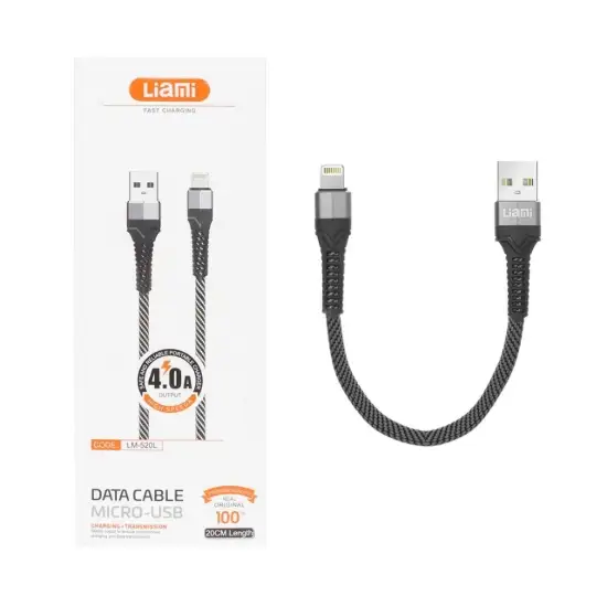تصویر کابل تبدیل پاوربانک USB به لایتنینگ لیامی مدل LM-520L