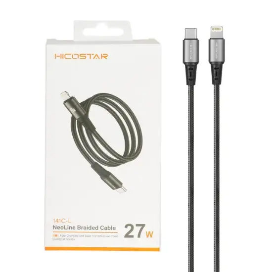 تصویر کابل تبدیل لایتنینگ به USB-C هایکواستار مدل 141C-L