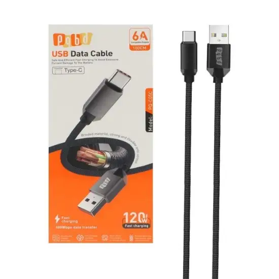 تصویر کابل تبدیل USB به USB-C پی کیو بی دی مدل PQ-C05C