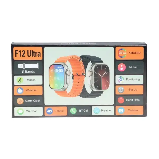 تصویر پک ساعت هوشمند مدل F12 Ultra