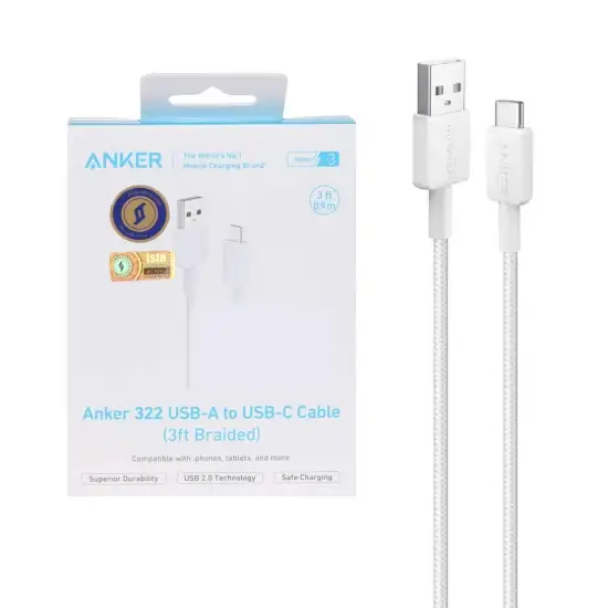 تصویر کابل تبدیل USB به USB-C انکر مدل A81H5H21