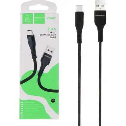 نمایش جزئیات کابل تبدیل USB به USB-C دنمن مدل D06T 