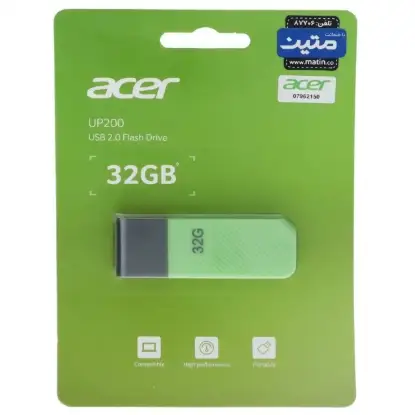 نمایش جزئیات فلش مموری ایسر مدل UP200 USB2.0 ظرفیت 32 گیگابایت