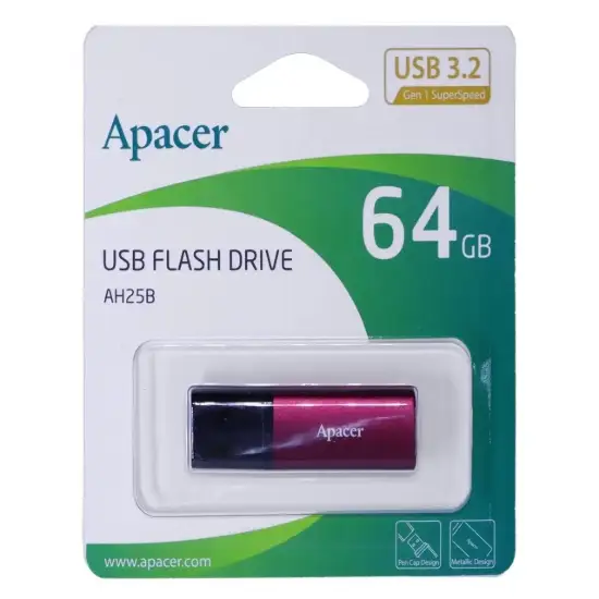 تصویر فلش مموری اپیسر مدل AH25B USB3.2 ظرفیت 64 گیگابایت