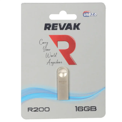 نمایش جزئیات فلش مموری ریواک مدل R200 USB2.0 ظرفیت 16 گیگابایت