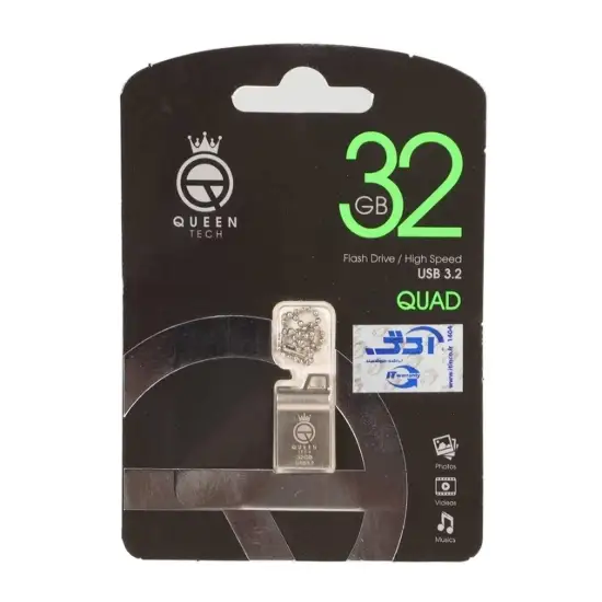 تصویر فلش مموری کوئین تک مدل QUAD USB3.2 ظرفیت 32 گیگابایت