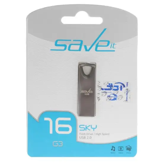 تصویر فلش مموری سیو ایت مدل Sky USB2.0 ظرفیت 16 گیگابایت