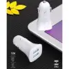 شارژر فندکی 12 وات دو پورت مدل SZ08T همراه کابل شارژ USBC به USBC - تصویر سوم