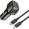شارژر فندکی 60 وات دو پورت فیلیپس مدل DLP5522CC همراه با کابل تبدیل USB-C - تصویر پنجم
