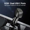 شارژر فندکی 60 وات دو پورت فیلیپس مدل DLP5522CC همراه با کابل تبدیل USB-C - تصویر ششم