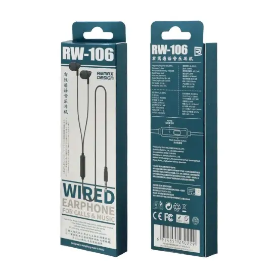 تصویر هندزفری باسیم مدل RW-106