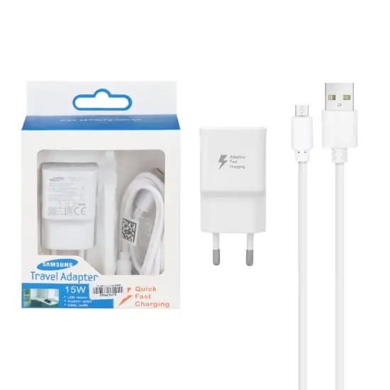 تصویر شارژر دیواری 10 وات تک پورت مدل EP-TA200 به همراه کابل شارژ