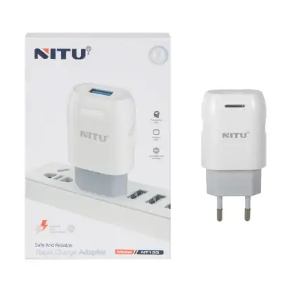 نمایش جزئیات شارژر دیواری تک پورت نیتو مدل NT133