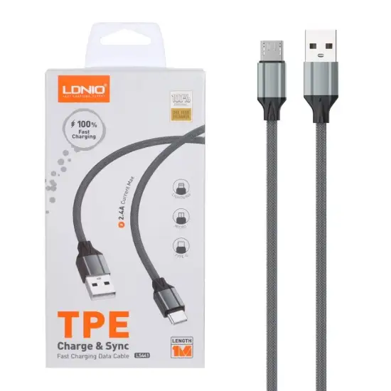 تصویر کابل تبدیل USB به MicroUSB الدینو مدل LS441