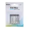 باتری نیم قلمی یونی مکس مدل Extra Heavy Duty R03P بسته 4 عددی - تصویر دوم