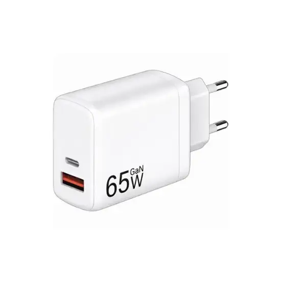 تصویر شارژر دیواری 65 وات دو پورت ادونس مدیا مدل A-K1