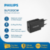 شارژر دیواری 30 وات فست تک پورت فیلیپس مدل DLP5312 همراه کابل تبدیل USB-C - تصویر پنجم