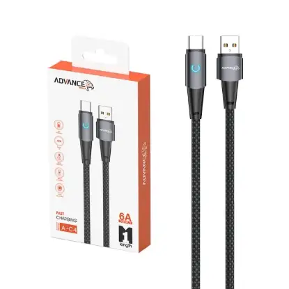 نمایش جزئیات کابل تبدیل USB به USB-C ادونس مدیا مدل A-C4