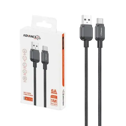 نمایش جزئیات کابل تبدیل USB به USB-C ادونس مدیا مدل A-C6