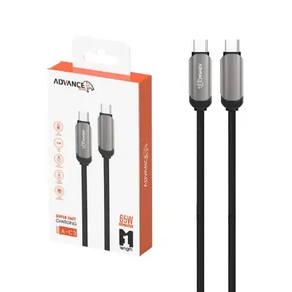 نمایش جزئیات کابل تبدیل USB-C به USB-C ادونس مدیا مدل A-C3