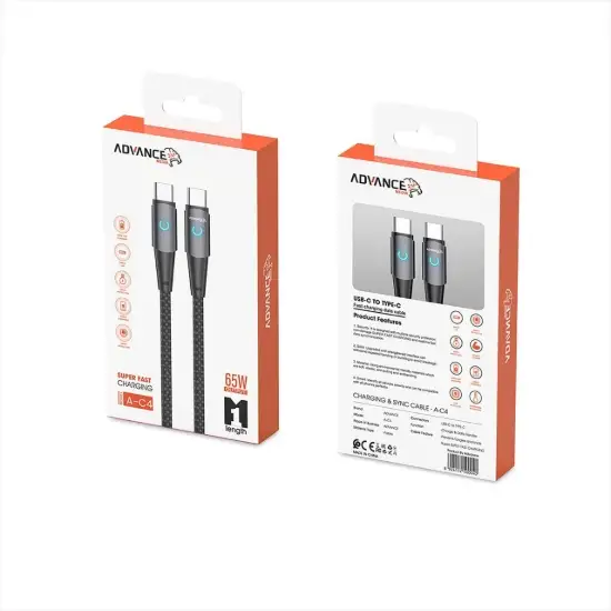 تصویر کابل تبدیل USB-C به USB-C ادونس مدیا مدل A-C4