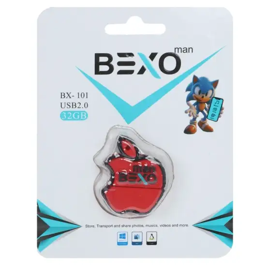 تصویر فلش مموری بکسو مدل BX-101 USB2.0 ظرفیت 32 گیگابایت عروسکی