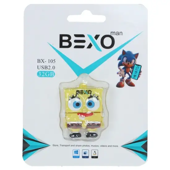 تصویر فلش مموری بکسو مدل  BX-105 USB2.0 ظرفیت 32 گیگابایت عروسکی