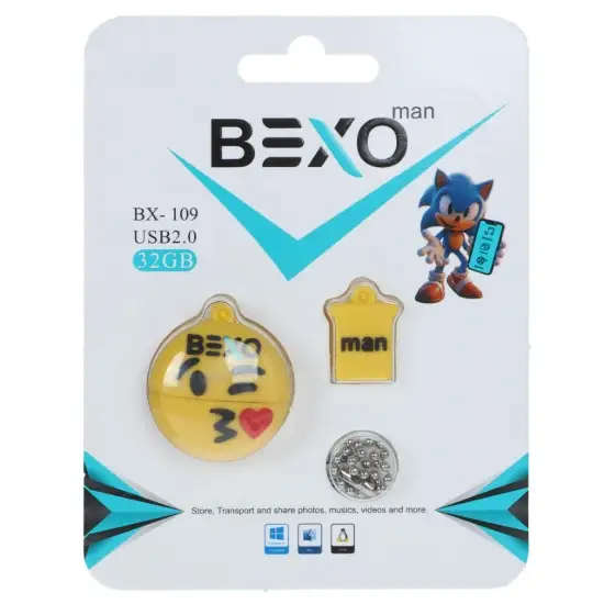 تصویر فلش مموری بکسو مدل BX-109 USB2.0 ظرفیت 32 گیگابایت عروسکی