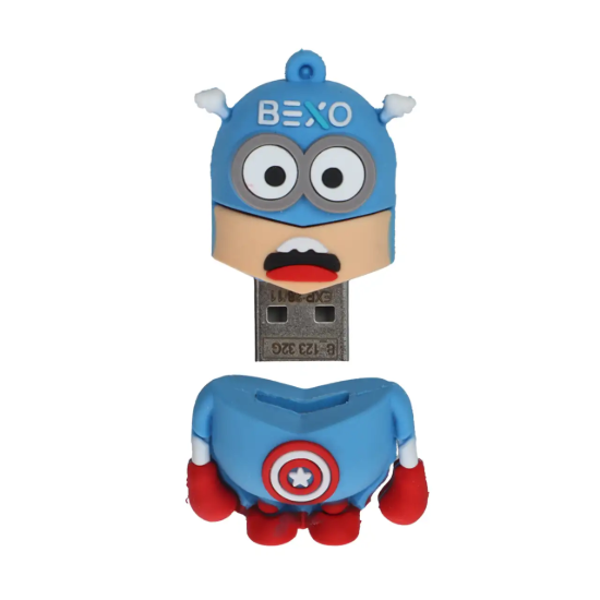 تصویر فلش مموری بکسو مدل  BX-123 USB2.0 ظرفیت 32 گیگابایت عروسکی