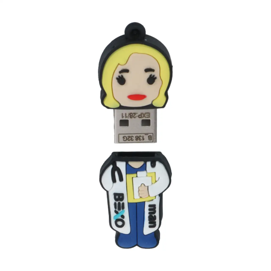 تصویر فلش مموری بکسو مدل  BX-138 USB2.0 ظرفیت 32 گیگابایت عروسکی