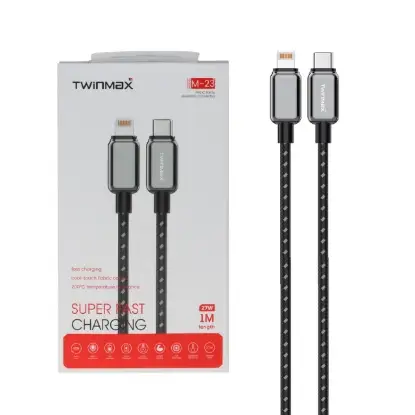 نمایش جزئیات کابل تبدیل لایتنینگ به USB-C تویین مکس مدل M-23
