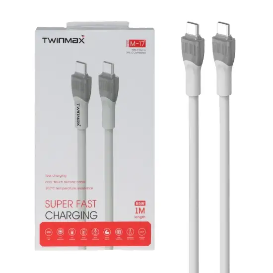 تصویر کابل تبدیل USB-C به USB-C تویین مکس مدل M-17