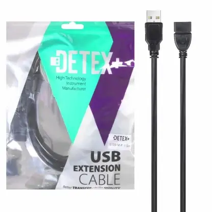 نمایش جزئیات کابل افزایش طول USB دتکس پلاس طول 1.5 متر