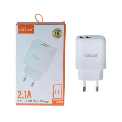 نمایش جزئیات شارژر دیواری 12 وات دو پورت میتوبل مدل MTB-CS01E