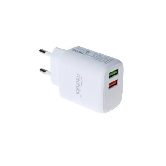 تصویر شارژر دیواری 12 وات دو پورت میتوبل مدل MTB-CS01E