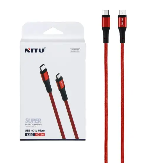 تصویر کابل تبدیل MicroUSB به Type-C نیتو مدل NC126