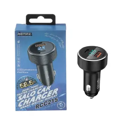 نمایش جزئیات شارژر فندکی 58.5 وات دو پورت ریمکس مدل RCC215