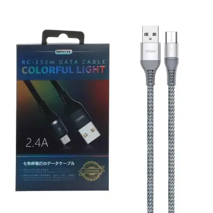 نمایش جزئیات کابل تبدیل USB به MicroUSB ریمکس مدل RC-152m