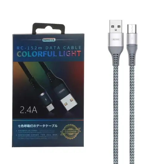 تصویر کابل تبدیل USB به MicroUSB ریمکس مدل RC-152m