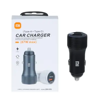 نمایش جزئیات شارژر فندکی 67W دو پورت مدل XM-PPS