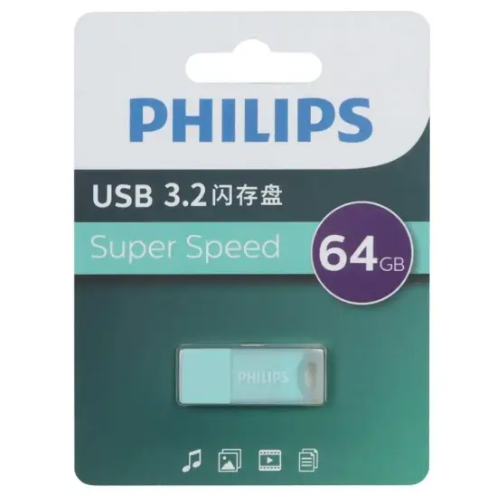تصویر فلش مموری فیلیپس مدل FM10UA064A/93-B USB 3.2 ظرفیت 64 گیگابایت