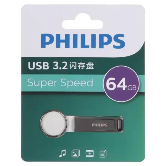 تصویر فلش مموری فیلیپس مدل FM21UA064B/93-F USB 3.2 ظرفیت 64 گیگابایت